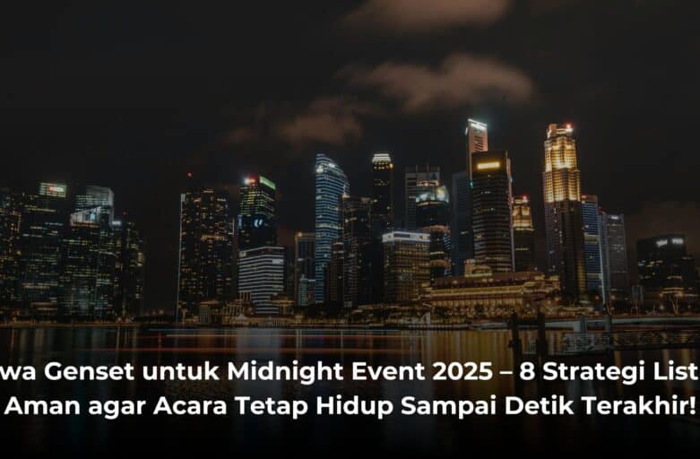 Sewa Genset untuk Midnight Event 2025 – 8 Strategi Listrik Aman agar Acara Tetap Hidup Sampai Detik Terakhir!
