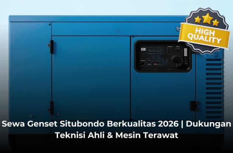Sewa Genset Situbondo Berkualitas 2026 | Dukungan Teknisi Ahli & Mesin Terawat