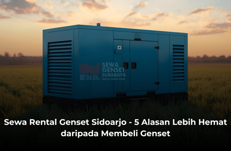 Sewa Rental Genset Sidoarjo - 5 Alasan Lebih Hemat daripada Membeli Genset